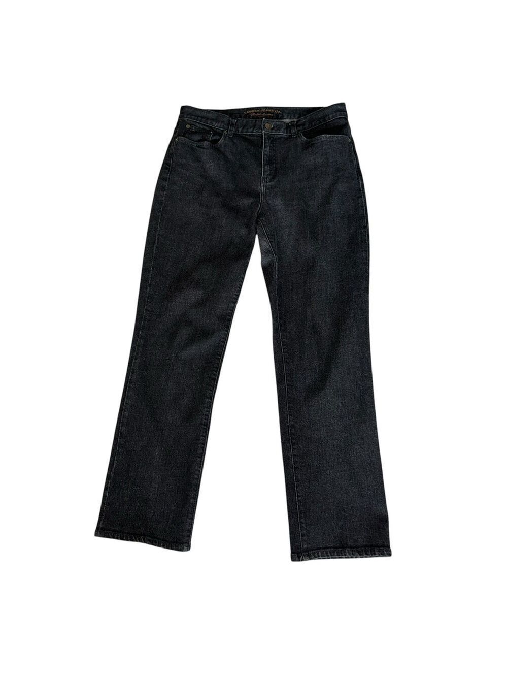 Ralph Lauren Jeans Womens Size 10 Vintage Designer High Rise Black Denim Classic